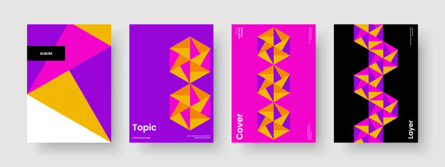 Geometric Brochure Design. Isolated Report Layout. Creative Business Presentation Template. Flyer. Banner. Poster. Background. Book Cover. Advertising. Newsletter. Magazine. Notebook. Leaflet