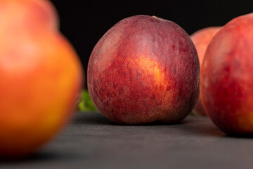ripe and sweet nectarine fruit on the table