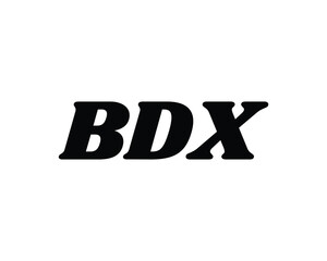 BDX Logo design vector template. BDX Logo design.