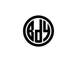 BDY Logo design vector template. BDY logo design.