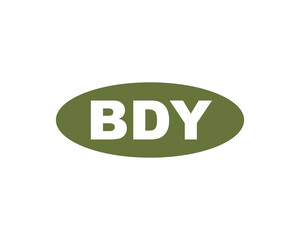 BDY Logo design vector template. BDY logo design.