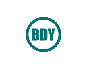 BDY Logo design vector template. BDY logo design.