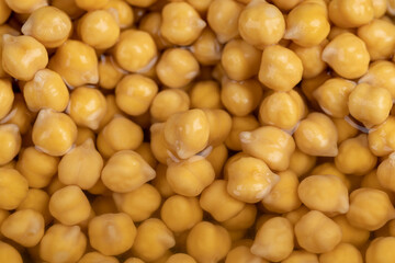 wet chickpeas porridge during cooking