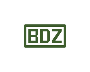 BDZ logo design vector template. BDZ logo design.