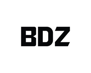 BDZ logo design vector template. BDZ logo design.