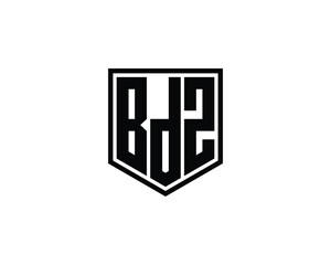 BDZ logo design vector template. BDZ logo design.