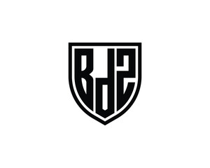 BDZ logo design vector template. BDZ logo design.