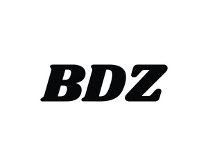 BDZ logo design vector template. BDZ logo design.