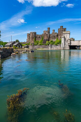 Fototapeta premium High Tide at Conwy Castle, North wales