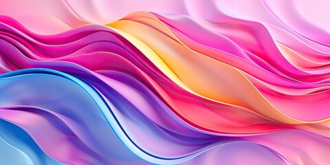 Pastel blue and pink abstract wave design background, Soft pastel colors to create contrast backdrop