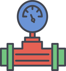 Pressure Gauge Vector Icon