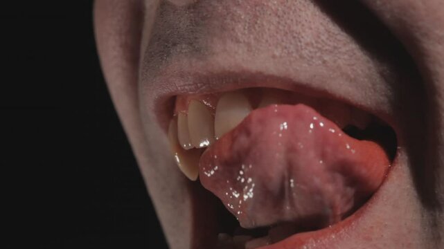 Vampire Licks His Fang