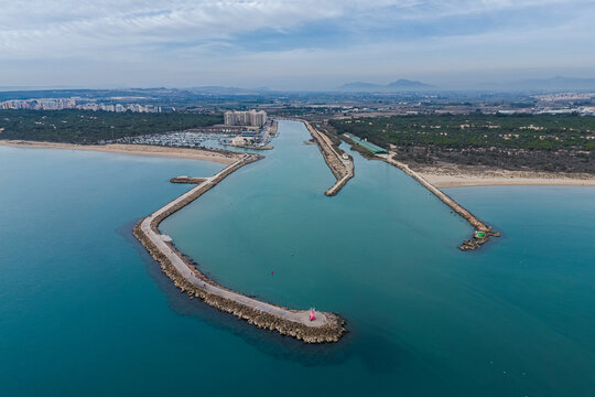 Aerial view of Guardamar del Segura, Alicante, Spain