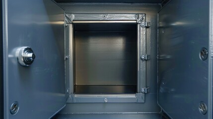 Fototapeta premium Isolated safe box with open door