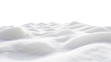 A snowy hill with a white background