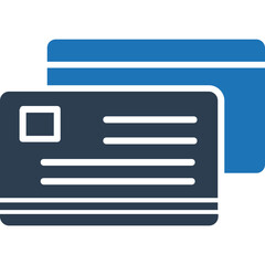 Credit Card vector Icon in Dual Tone style