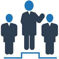 Business vector Icon in Dual Tone  style