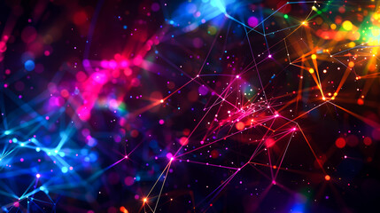 Fototapeta premium background connected line for internet or networking