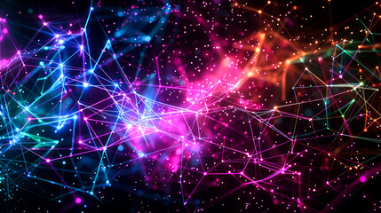 Fototapeta premium background connected line for internet or networking