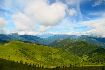 Panoramablick über die Nockberge