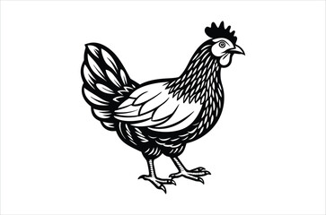 hen and chicken, chicken vector,  icon vector illustration, chicken  silhouette of a chicken isolated on a white background,  eps,  png,  svg,  vector 