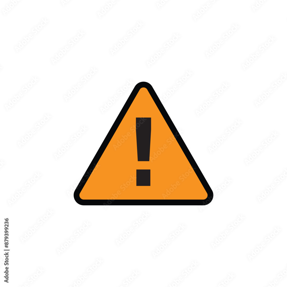 Poster warning danger triangle icon in flat, line set isolated on white background hazardous vector apps an