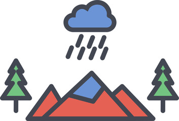 Mountain Vector Icon