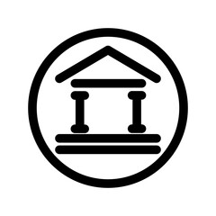 Bank icon template