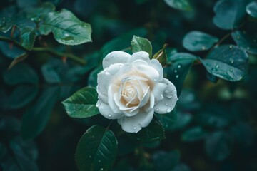 A picture of a white rose