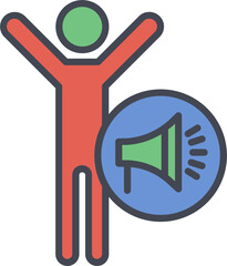 Freedom of Speech Vector Icon