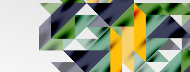 Tech minimal overlapping triangle shapes elements geometric graphic pattern