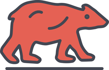 Polar Bear Vector Icon