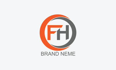 FH letter logo design