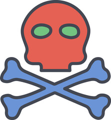 Pirate Skull I Vector Icon