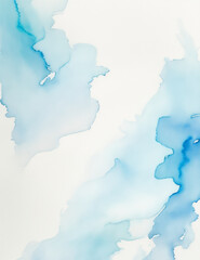 Obraz premium abstract light blue ink splashes background - Generative AI