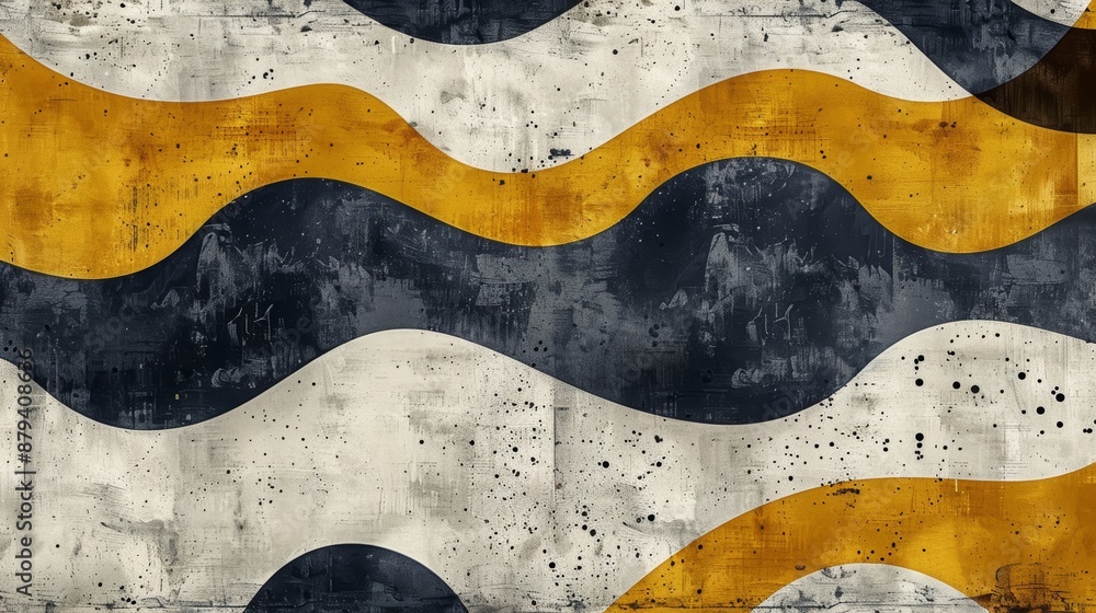 Poster realistic glamour abstract technology design wave featuring texture with realistic graphic in isolat