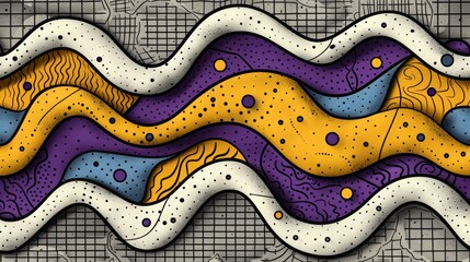 realistic colroful glamour abstract technology design wave featuring geometric shapes with realistic graphic shapes decoration in isolated elegant background, businsess background presentation 