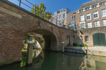 Bridge over a canal in Utrecht Netherlands.