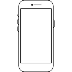Smartphone in Line Style Icon