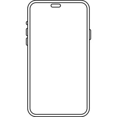 Smartphone in Line Style Icon