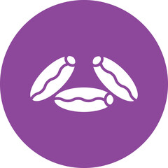 Dates glyph circle icon