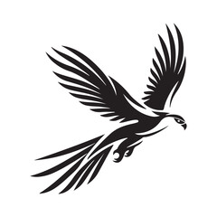 Obraz premium Falcon eagle bird logo template icon Vector on white background