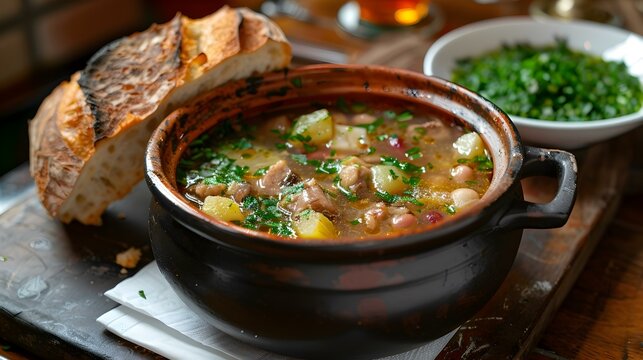 Caldos gallego is a galician broth made img