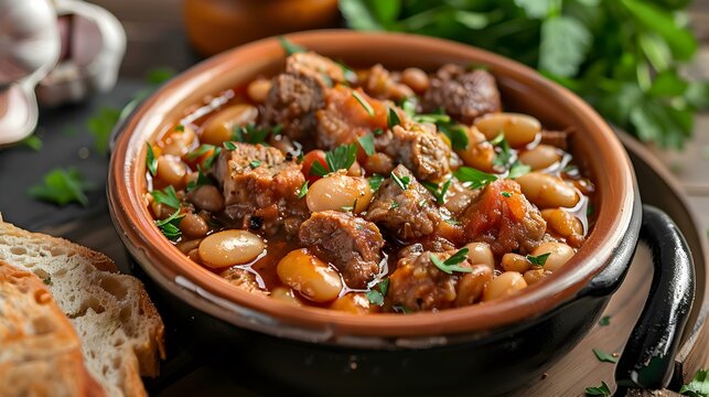 Caparrones beans riojan style stewed with pieces image