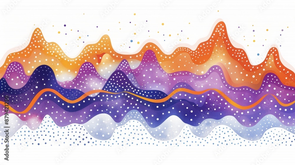 Poster colorful gradient fluid flow shape background, abstract background with the colorful mesh color and 