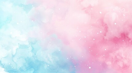 Soft pink and blue gradient watercolor background