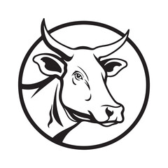 Cow Logo Template vector icon illustration design Stock Vector Image and design