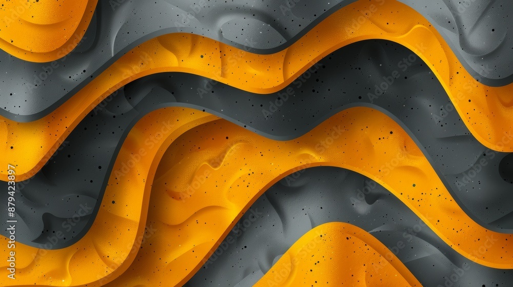 Poster realistic glamour abstract technology design wave featuring texture with realistic graphic in isolat