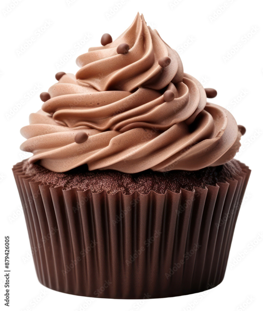 Poster png cupcake chocolate dessert cream.