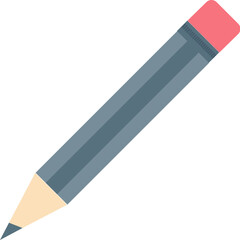 Pencil vector icon in flat style 